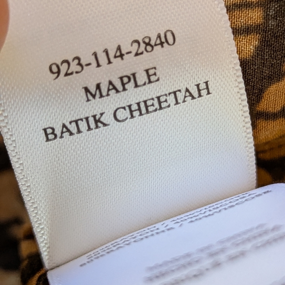 RAILS Maple Dress Batik Cheetah Leopard Print Tiered Boho Midi Button Front XXS‎ - Picture 9 of 15